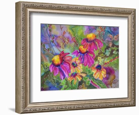 Coneflowers and Company-Blenda Tyvoll-Framed Art Print