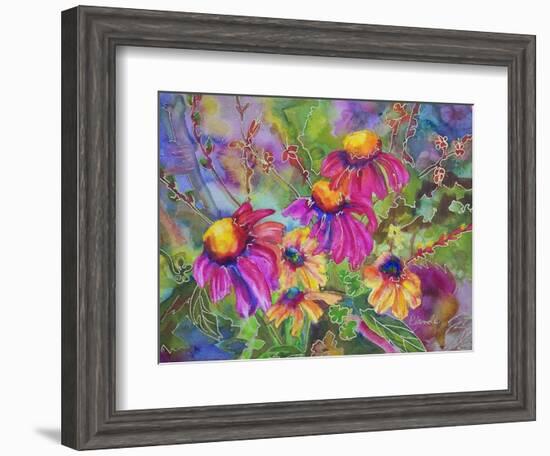 Coneflowers and Company-Blenda Tyvoll-Framed Art Print