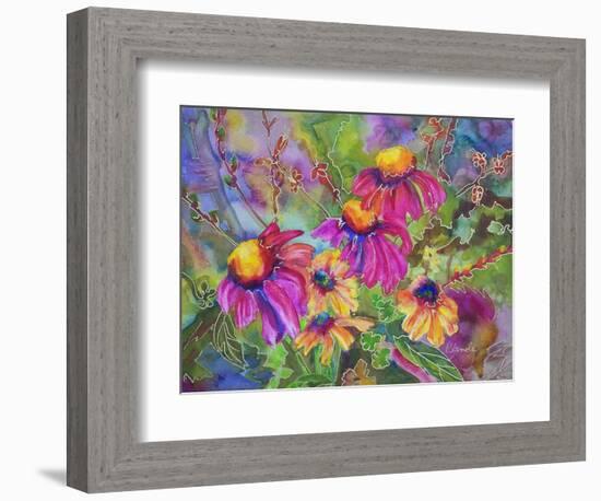 Coneflowers and Company-Blenda Tyvoll-Framed Art Print