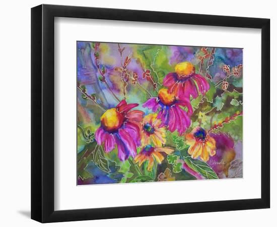 Coneflowers and Company-Blenda Tyvoll-Framed Art Print