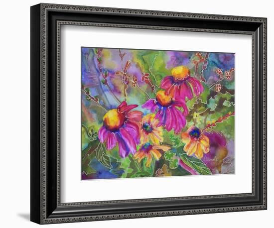 Coneflowers and Company-Blenda Tyvoll-Framed Art Print