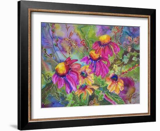 Coneflowers and Company-Blenda Tyvoll-Framed Art Print