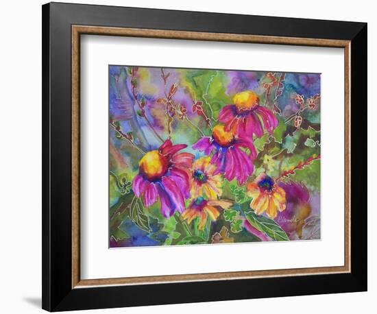 Coneflowers and Company-Blenda Tyvoll-Framed Premium Giclee Print