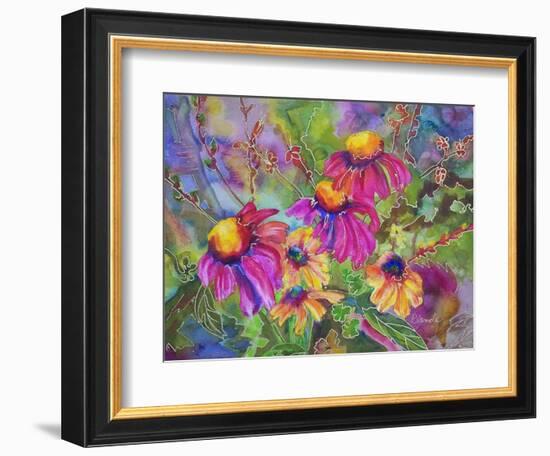 Coneflowers and Company-Blenda Tyvoll-Framed Premium Giclee Print