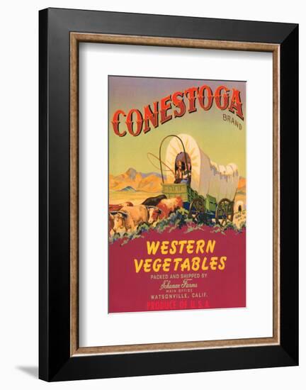 Conestoga Brand Western Vegetables-null-Framed Art Print