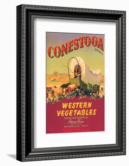 Conestoga Brand Western Vegetables-null-Framed Art Print