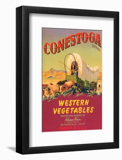 Conestoga Brand Western Vegetables-null-Framed Art Print