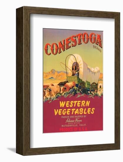 Conestoga Brand Western Vegetables-null-Framed Art Print