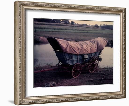 Conestoga Wagon, Type of Wagon Used by Pioneer Settlers in the American West-Gjon Mili-Framed Photographic Print