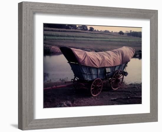 Conestoga Wagon, Type of Wagon Used by Pioneer Settlers in the American West-Gjon Mili-Framed Photographic Print