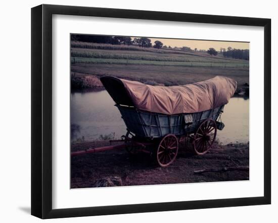 Conestoga Wagon, Type of Wagon Used by Pioneer Settlers in the American West-Gjon Mili-Framed Photographic Print