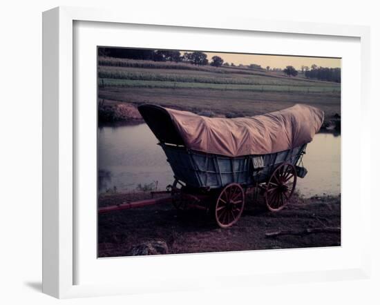 Conestoga Wagon, Type of Wagon Used by Pioneer Settlers in the American West-Gjon Mili-Framed Photographic Print