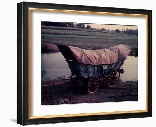 Conestoga Wagon, Type of Wagon Used by Pioneer Settlers in the American West-Gjon Mili-Framed Photographic Print