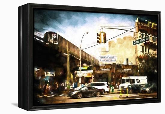 Coney Island Avenue-Philippe Hugonnard-Framed Premier Image Canvas