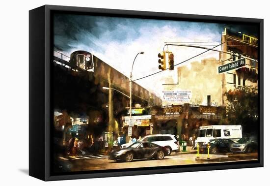 Coney Island Avenue-Philippe Hugonnard-Framed Premier Image Canvas