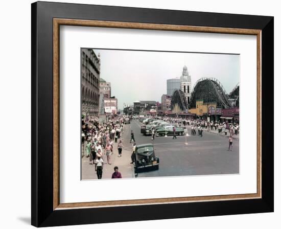 Coney Island, Brooklyn, New York, c.1951-null-Framed Art Print