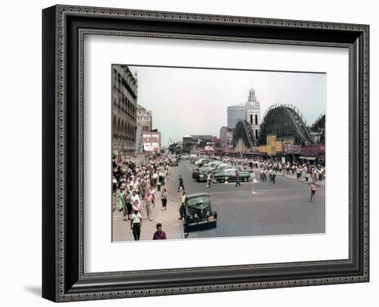 Coney Island, Brooklyn, New York, c.1951-null-Framed Art Print