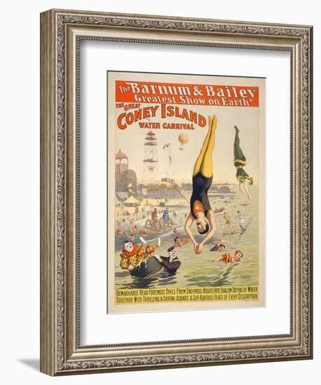 Coney Island Carnival, 1898-null-Framed Giclee Print