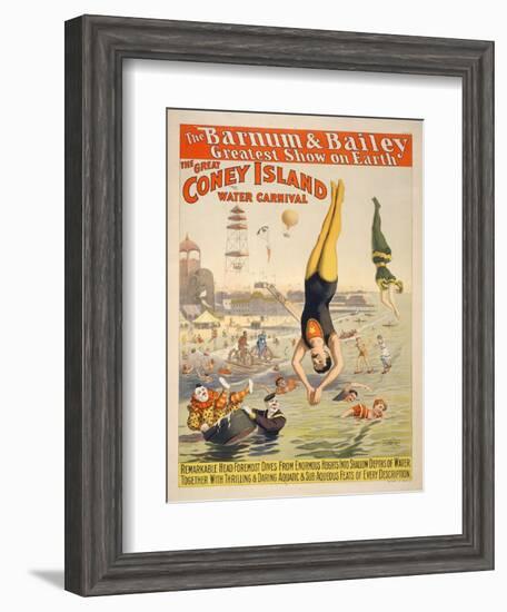 Coney Island Carnival, 1898-null-Framed Giclee Print