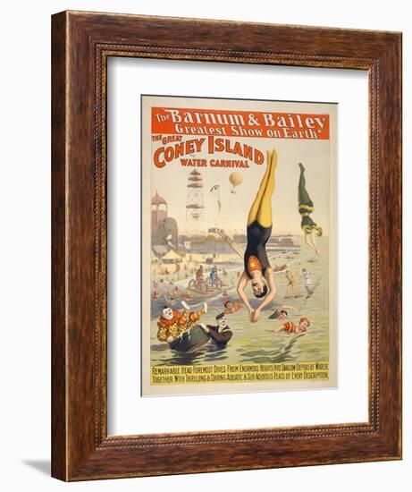 Coney Island Carnival, 1898-null-Framed Giclee Print