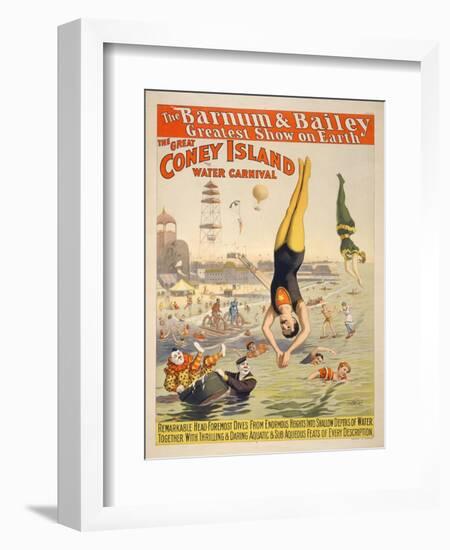 Coney Island Carnival, 1898-null-Framed Giclee Print