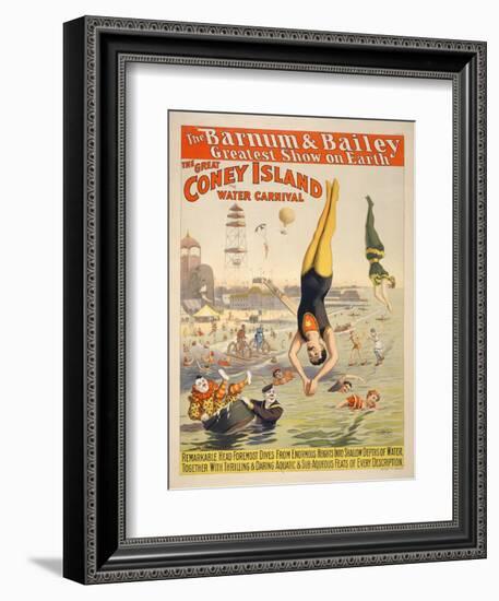 Coney Island Carnival, 1898--Framed Giclee Print