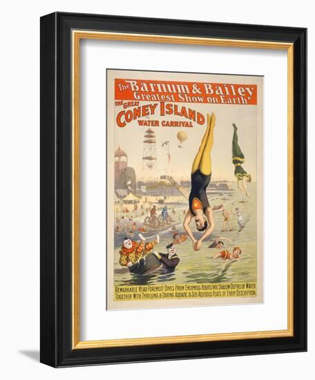 Coney Island Carnival, 1898-null-Framed Giclee Print