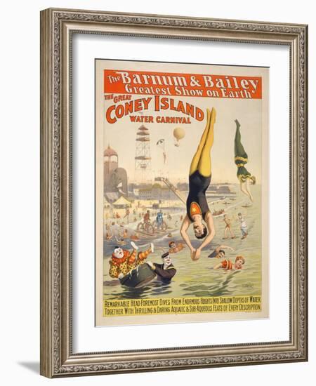 Coney Island Carnival, 1898-null-Framed Giclee Print