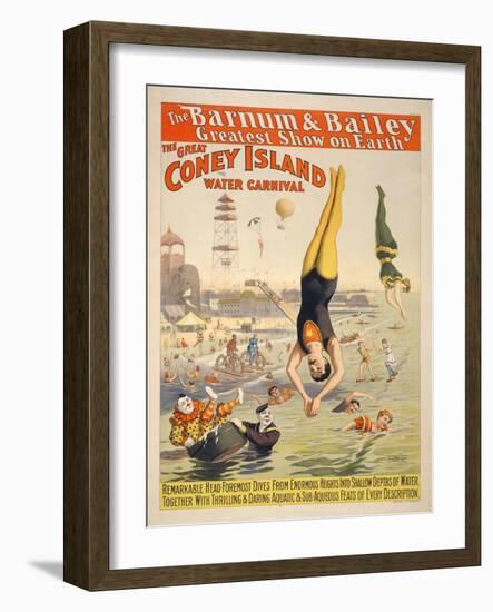 Coney Island Carnival, 1898-null-Framed Giclee Print