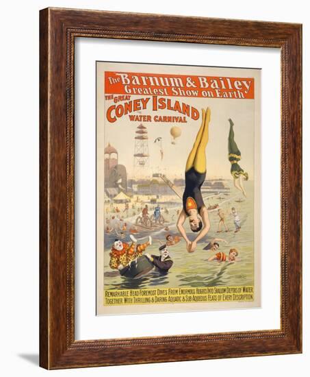 Coney Island Carnival, 1898-null-Framed Giclee Print