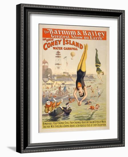 Coney Island Carnival, 1898-null-Framed Giclee Print