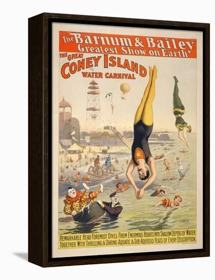 Coney Island Carnival, 1898-null-Framed Premier Image Canvas