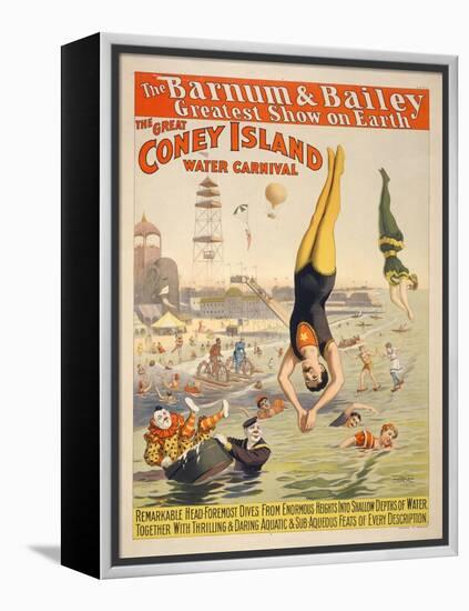 Coney Island Carnival, 1898-null-Framed Premier Image Canvas
