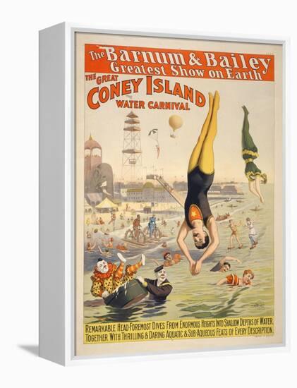 Coney Island Carnival, 1898-null-Framed Premier Image Canvas