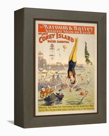 Coney Island Carnival, 1898-null-Framed Premier Image Canvas