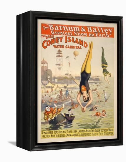 Coney Island Carnival, 1898-null-Framed Premier Image Canvas