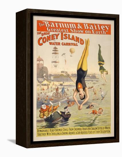 Coney Island Carnival, 1898-null-Framed Premier Image Canvas