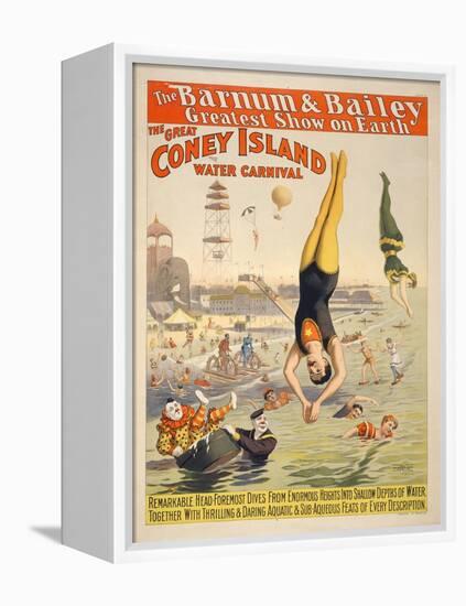 Coney Island Carnival, 1898-null-Framed Premier Image Canvas