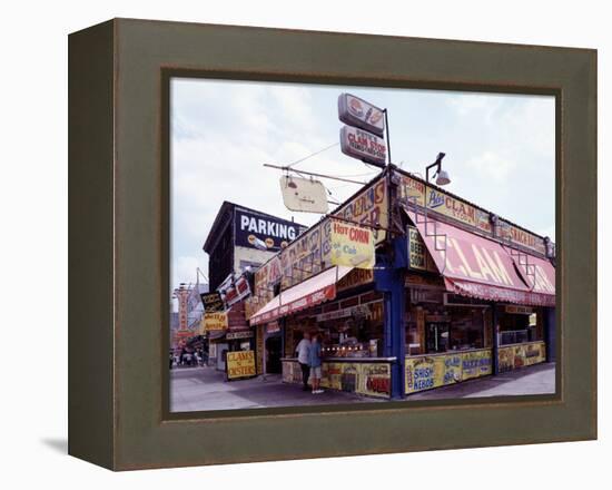 Coney Island Clams, Dogs, Heroes and Shish Kabob-Carol Highsmith-Framed Stretched Canvas