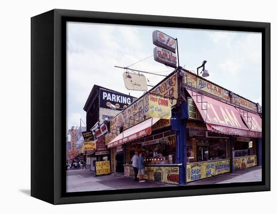 Coney Island Clams, Dogs, Heroes and Shish Kabob-Carol Highsmith-Framed Stretched Canvas