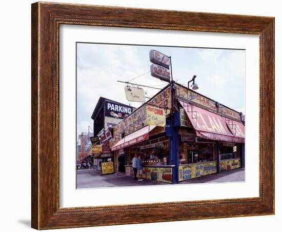 Coney Island Clams, Dogs, Heroes and Shish Kabob-Carol Highsmith-Framed Photo