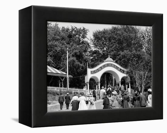 Coney Island, Entrance, Cincinnati, Ohio-null-Framed Stretched Canvas