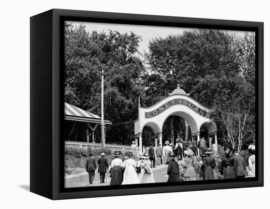 Coney Island, Entrance, Cincinnati, Ohio-null-Framed Stretched Canvas
