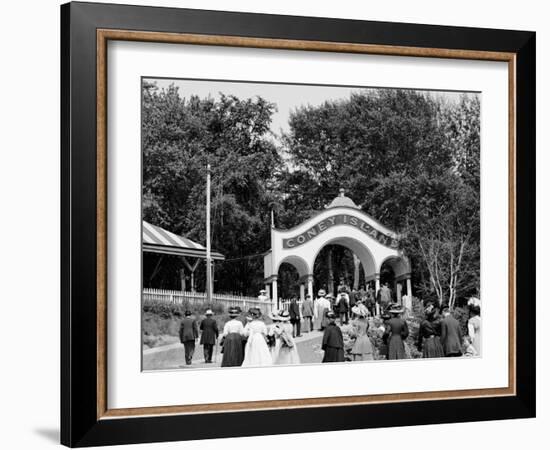 Coney Island, Entrance, Cincinnati, Ohio-null-Framed Photo