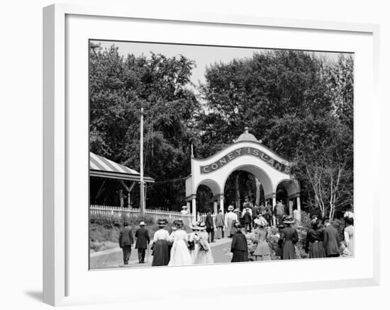 Coney Island, Entrance, Cincinnati, Ohio-null-Framed Photo