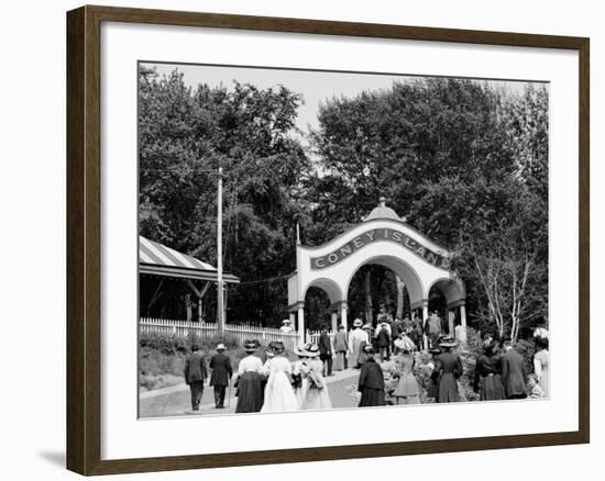 Coney Island, Entrance, Cincinnati, Ohio-null-Framed Photo