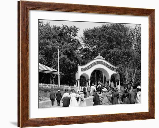 Coney Island, Entrance, Cincinnati, Ohio-null-Framed Photo