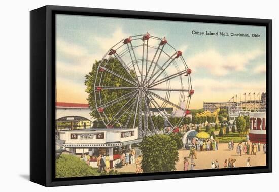 Coney Island Ferris Wheel, Cincinnati, Ohio-null-Framed Stretched Canvas