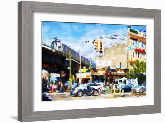 Coney Island - In the Style of Oil Painting-Philippe Hugonnard-Framed Giclee Print