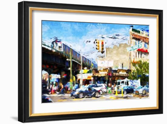 Coney Island - In the Style of Oil Painting-Philippe Hugonnard-Framed Giclee Print